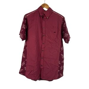 UNIVERSAL Studios Orlando Resort Entrance Logo Uniform Shirt Superior Red Small